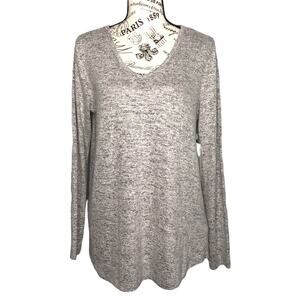 Pink Clover MEDIUM Artemis Button Down Back Detail Knit Top - Stitch Fix Elbow